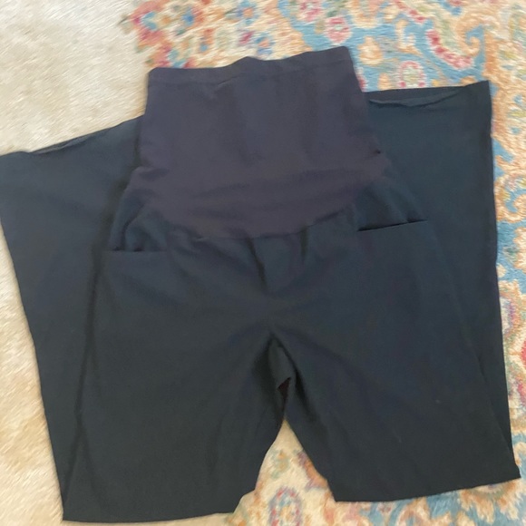 Black maternity slacks pants - Picture 2 of 5